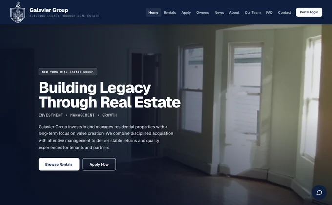 Galavier Group home page